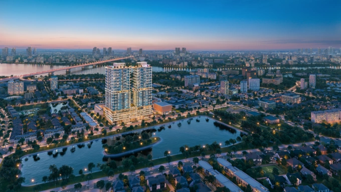 Tổng thể dự án Rivea Hanoi. Ảnh: Meygroup